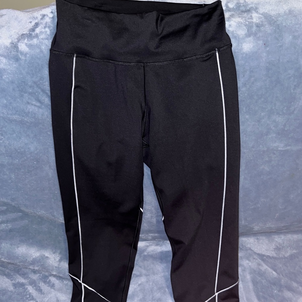 Adidas white and black legging